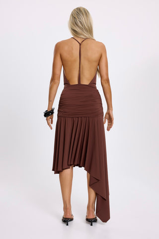 Ainara Café Vestido