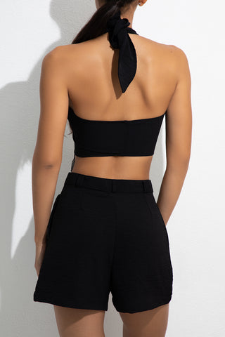 Coco negro crop top