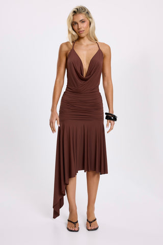 Ainara Café Vestido
