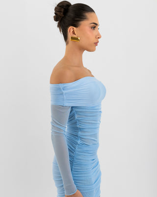 Bruna Baby Blue Blusa