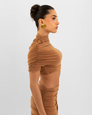 Gianna Caramelo Blusa